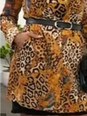 IMAN Leopard & Chain-Print - Tan/Black/Gold